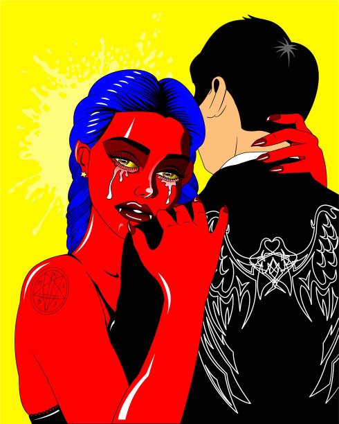 天使和魔鬼图片下载