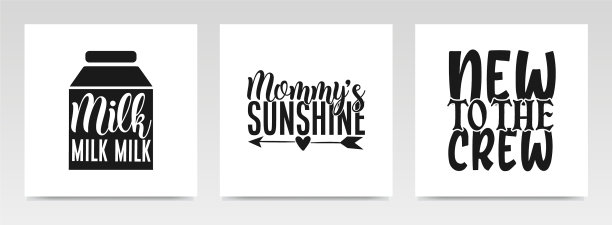 可爱的baquotes字母排印集图片下载