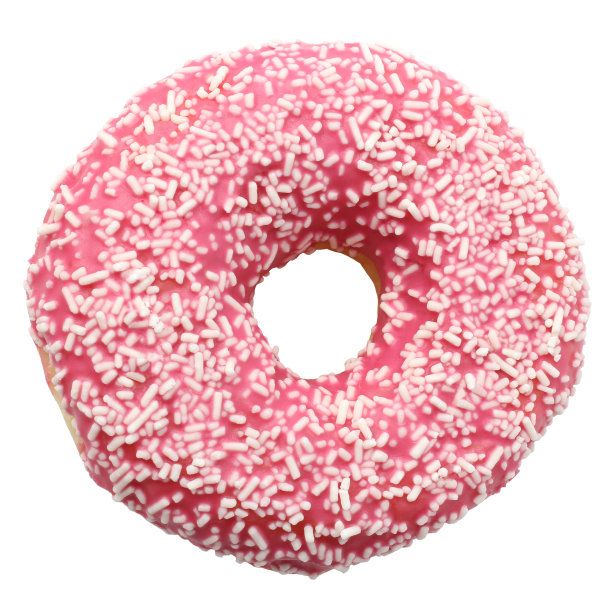 粉红色的甜甜圈图片下载