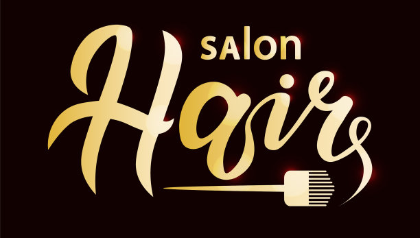 理发沙龙的概念标志图片下载