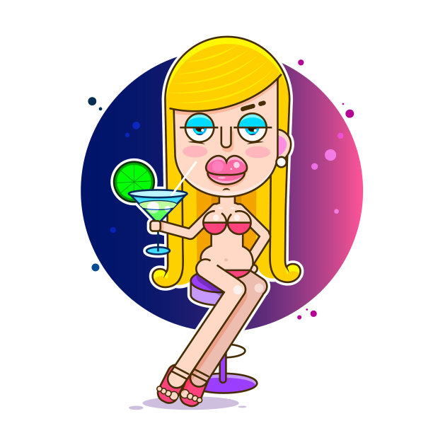 美丽的金发女孩天使邀请派对图片下载