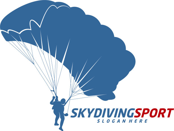 跳伞标志设计模板跳伞设计图片下载