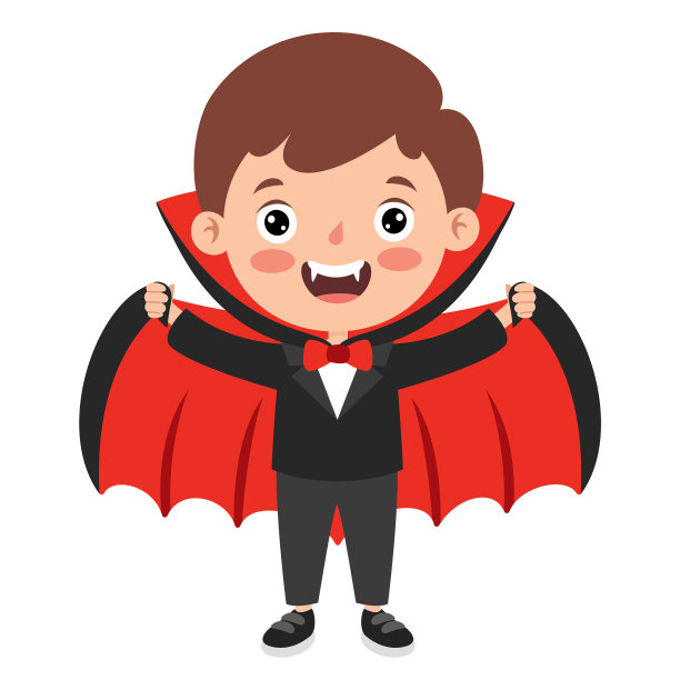 快乐有趣的孩子庆祝万圣节图片下载