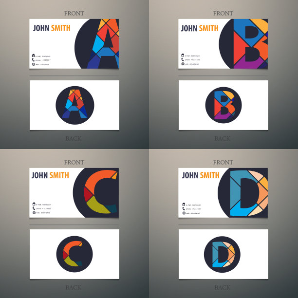 信件名片设计模板图片下载