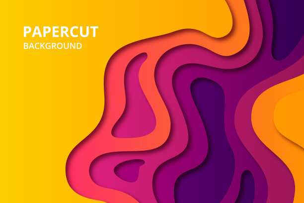 彩色抽象剪纸背景墙纸图片下载