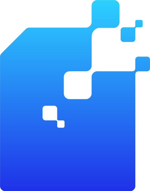 数字文档标识设计概念像素图片下载