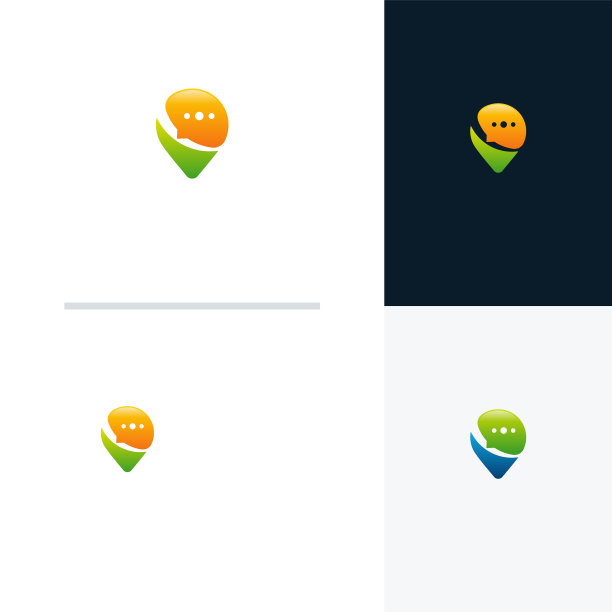 咨询点标识设计概念咨询图片下载