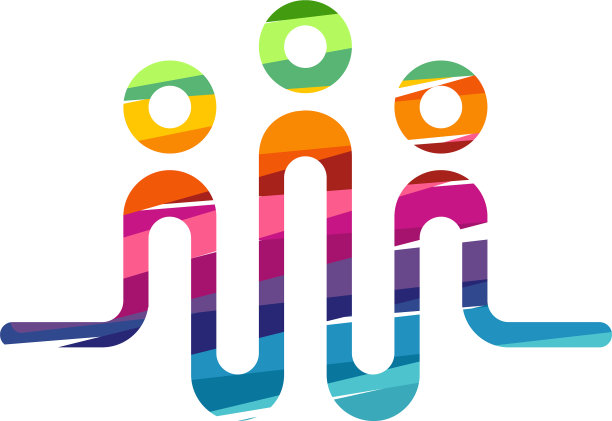 色彩脉搏标志极简色彩脉搏图片下载