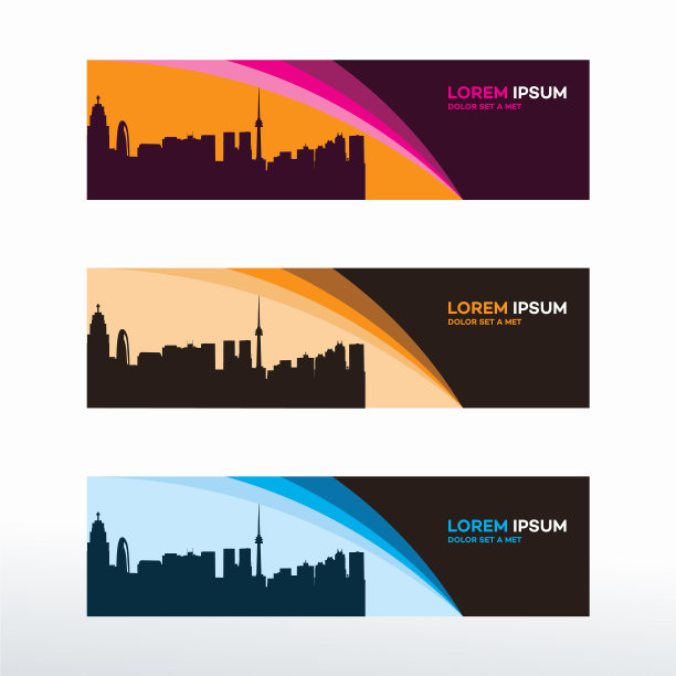 现代网页横幅模板与对角线图片下载