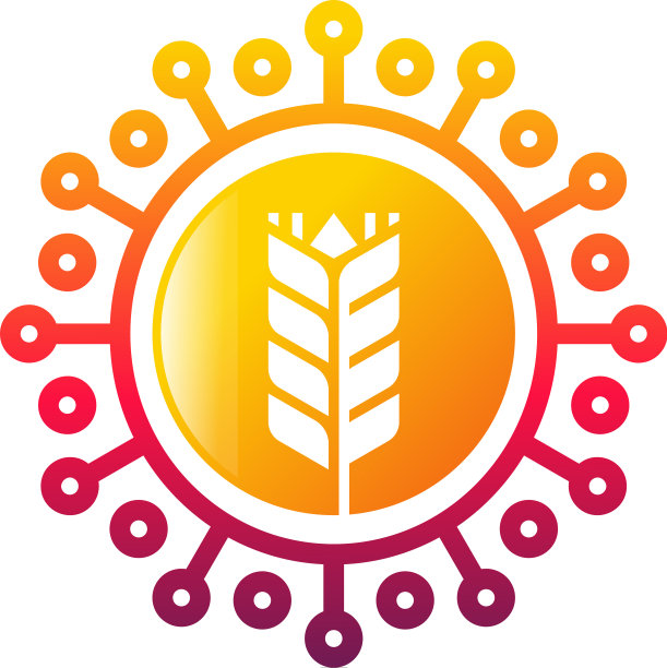 小麦科技标志设计概念农业图片下载