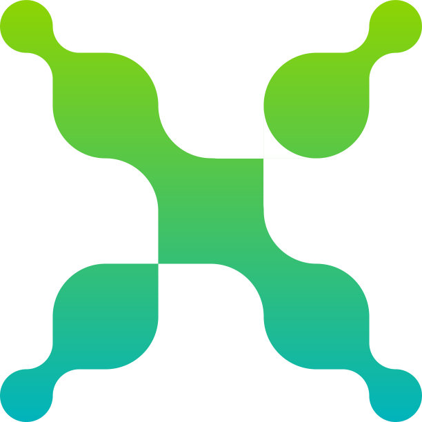 X科技标志设计概念像素X初始标志图片下载