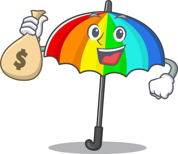 Smiley rich彩虹伞卡通人物图片下载