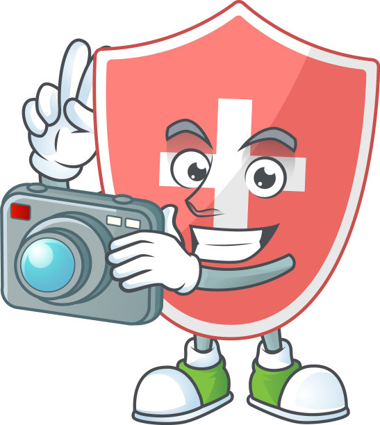 医疗盾摄影师吉祥物设计理念图片下载