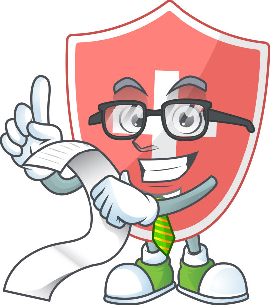 吉祥物卡通医疗盾菜单列表图片下载