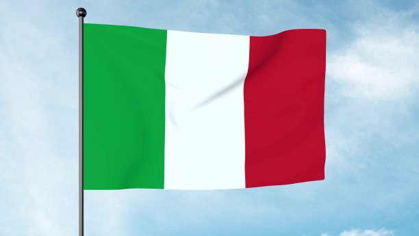 意大利国旗，通常在意大利语中称为il Tricolore，是意大利共和国的国旗。图片下载