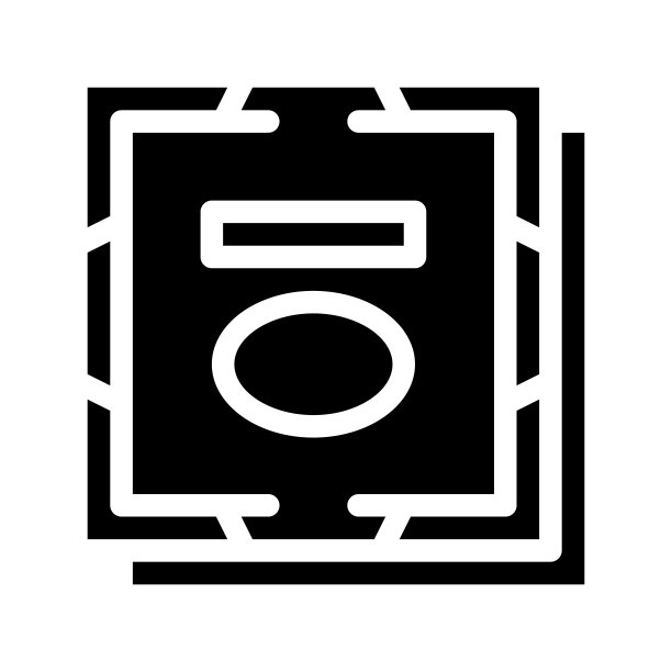 处理器计算机组件图标矢量字形图图片下载