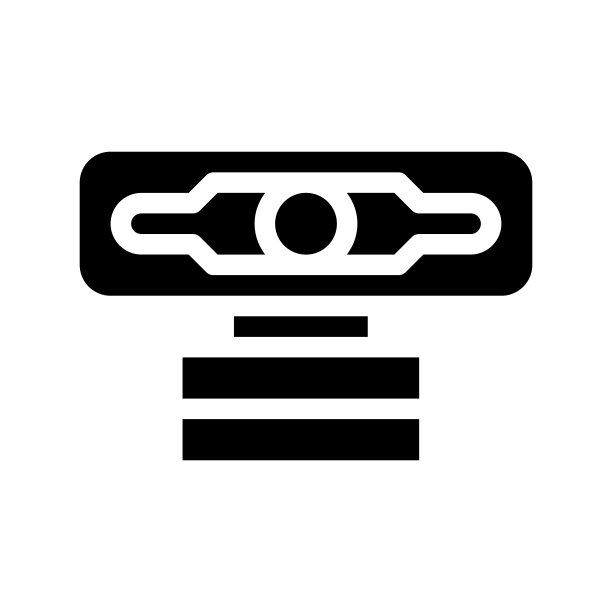 网络摄像头矢量字形图图片下载