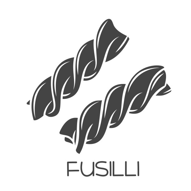 富西里意大利面字形图标图片下载