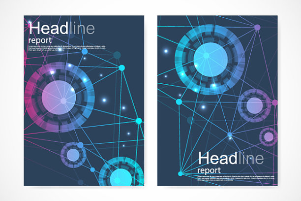 科学的宣传册设计模板传单图片下载
