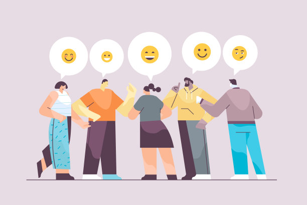 人们聊天在messenger或社交网络聊天气泡在线即时消息交流图片下载