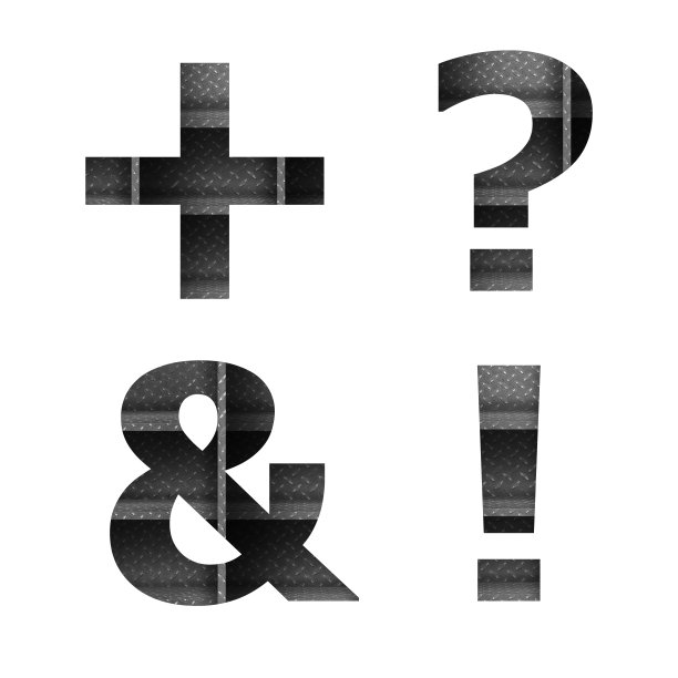 金属架子字体设计字母表字母，孤立在白色背景图片下载