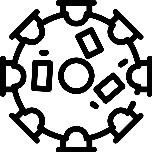 会议表线图标黑色图片下载