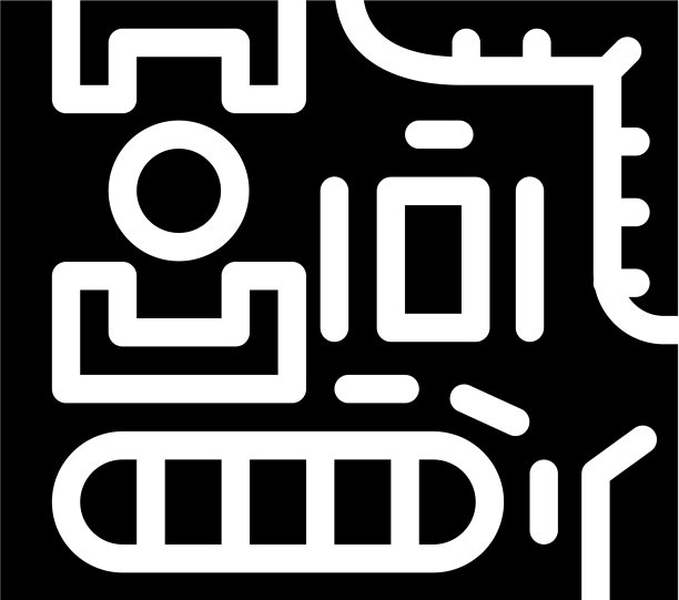 协同工作布局字形图标黑色图片下载