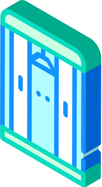 衣柜家具等距图标颜色图片下载