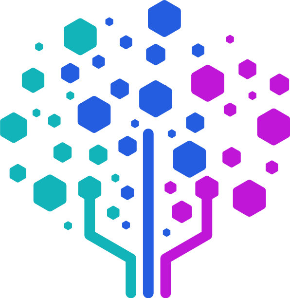 数字树标志设计概念现代树图片下载