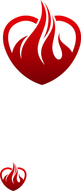 火心标志设计爱火概念标志图片下载