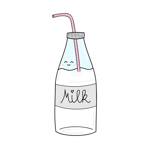 玻璃瓶牛奶图片下载