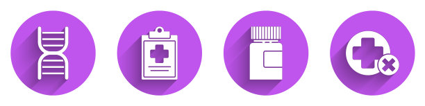 设置DNA符号医学剪贴板与临床图片下载