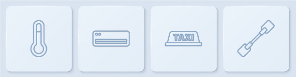 出租车车顶设气象测温线图片下载