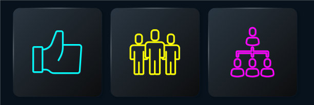 设线手像组织结构图和层次图图片下载