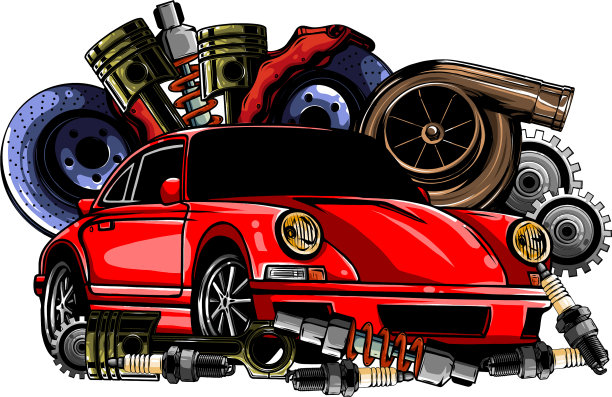 汽车零件，框架和零件图片下载