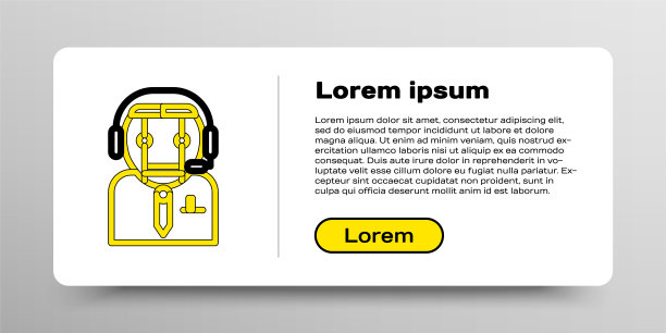 线工人机器人图标隔离在白色背景。色彩斑斓的轮廓的概念。向量图片下载