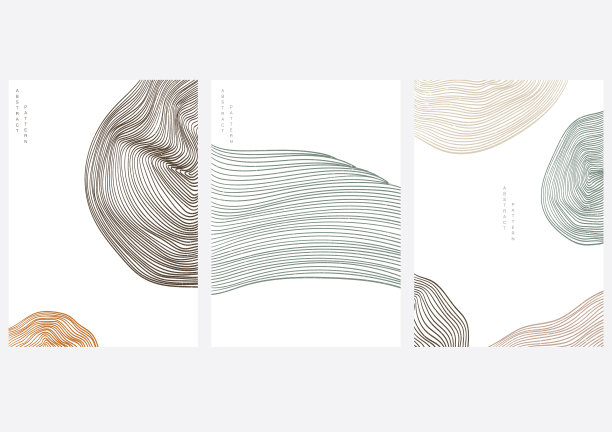 用线条图案抽象景观背景图片下载