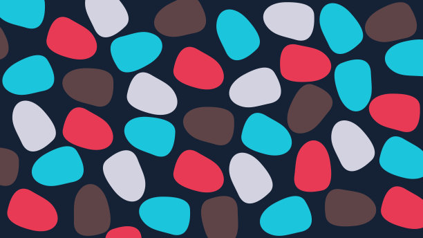 五彩缤纷的鹅卵石图片下载