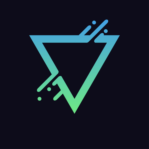 梯度抽象的三角形。彩色的形状与液体飞溅和滴。现代设计的标志，横幅，海报。矢量插图。图片下载