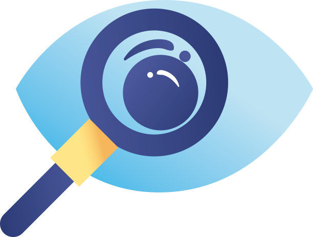 带有眼睛渐变风格的卢佩图标设计图片下载