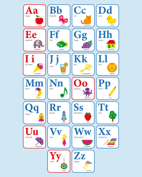 英语字母表图片下载