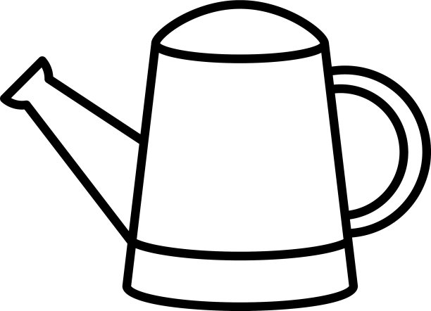 喷壶图标线条风格图片下载