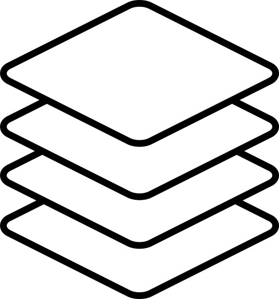 数据层图标线性风格图片下载