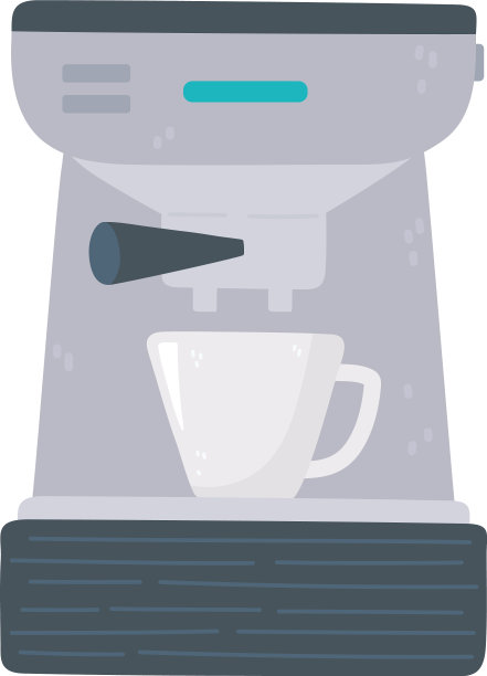 咖啡机和咖啡杯的制作方法图片下载