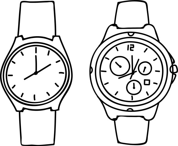 轮廓设计手表图片下载