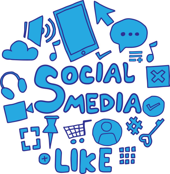 社交媒体的涂鸦图片下载