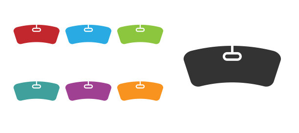 黑色挡风玻璃图标孤立在白色背景图片下载