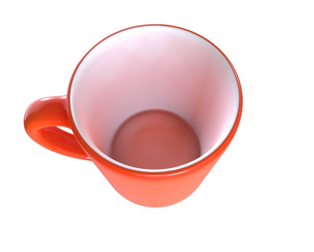 Red Cup的3D渲染隔离在白色上图片下载