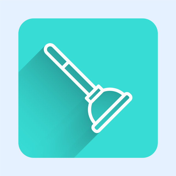 白线橡胶柱塞与木柄为图片下载