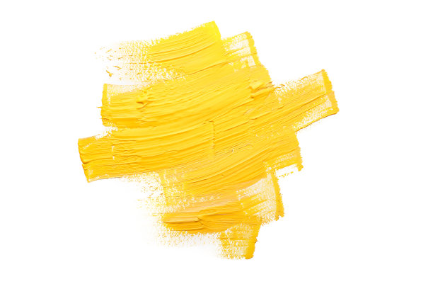 黄色油漆飞溅孤立在白色背景图片下载